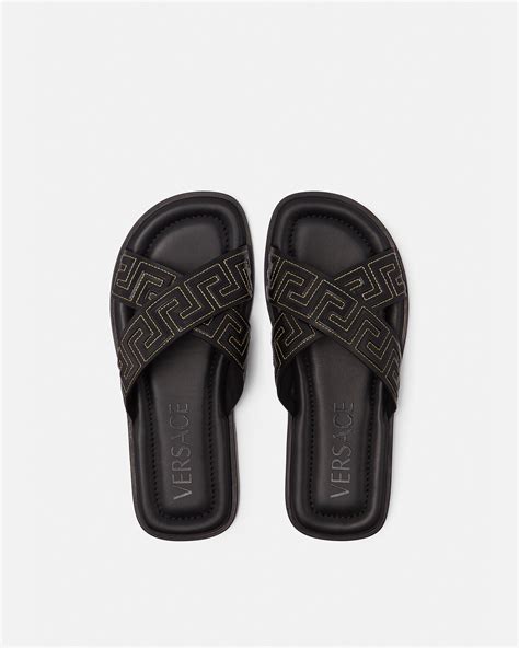 versace greca sandals